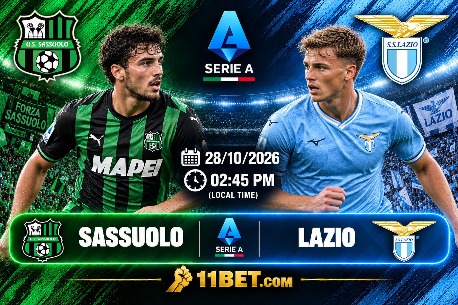 Sassuolo vs Lazio