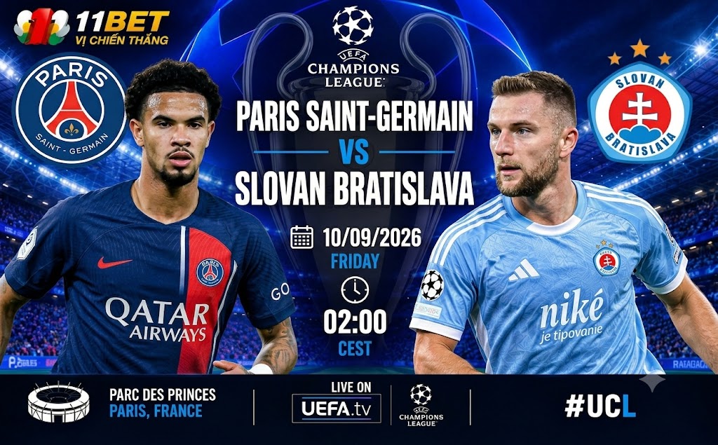 Paris Saint-Germain vs Slovan Bratislava