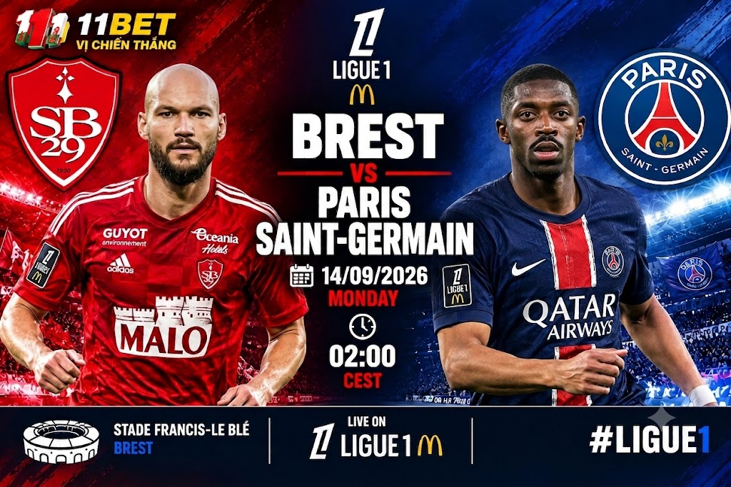 Brest vs Paris Saint-Germain