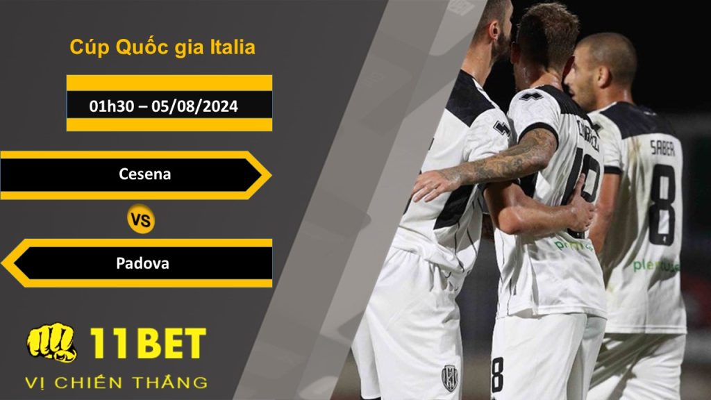 11BET Soi kèo  Cesena vs Padova, 01h30, 05/08/2024
