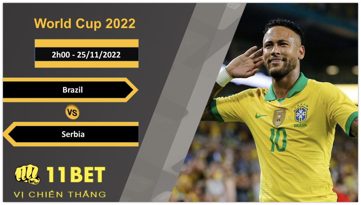 11BET Soi kèo Brazil vs Serbia, 2h00, 25/11/2022