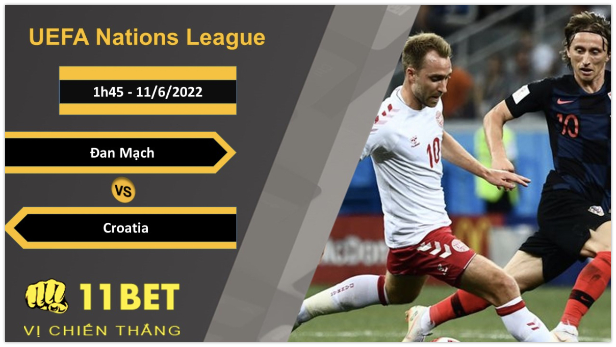 11BET Soi kèo Đan Mạch vs Croatia, 1h45, 11/6/2022