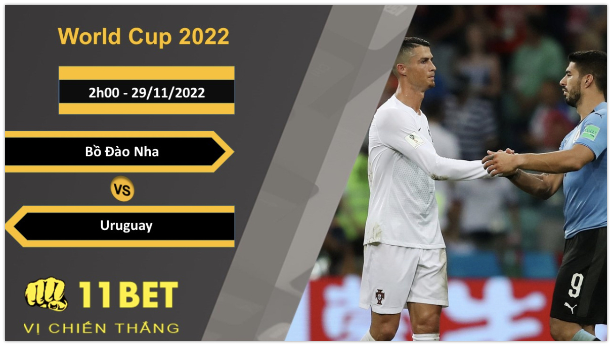 11BET Soi kèo Bồ Đào Nha vs Uruguay, 2h00, 29/11/2022