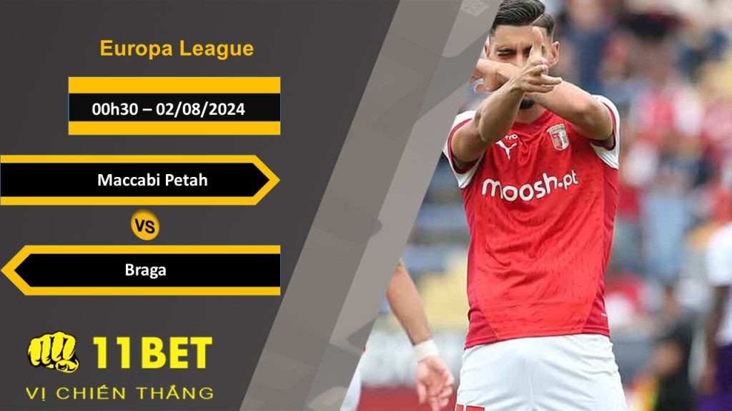 11BET Soi kèo  Maccabi Petah vs Braga, 00h30, 02/08/2024