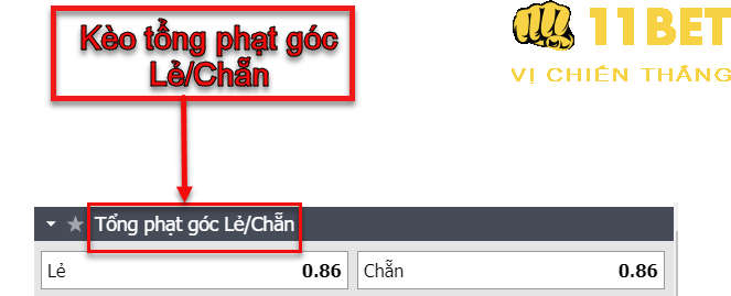 11BET Kèo Lẻ Chẵn tổng Phạt Góc (Odd/Even Corner) là gì? Tip cá cược thắng cao nhất