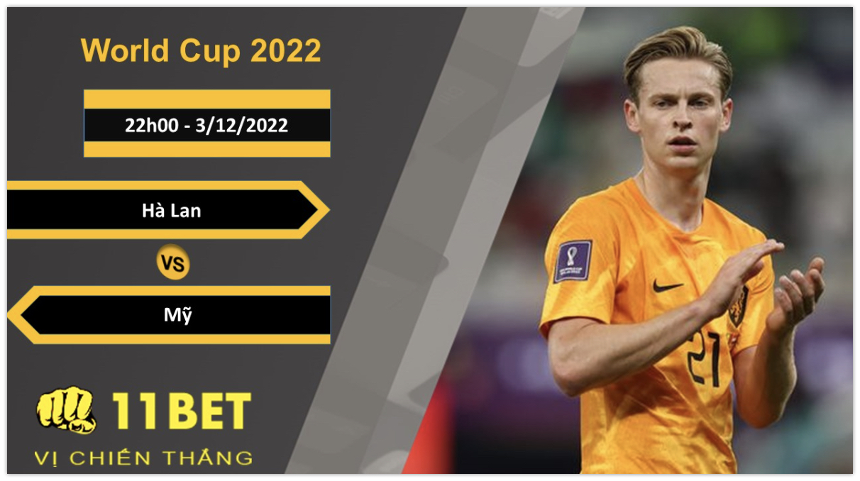 11BET Soi kèo Hà Lan vs Mỹ, 22h00, 3/12/2022