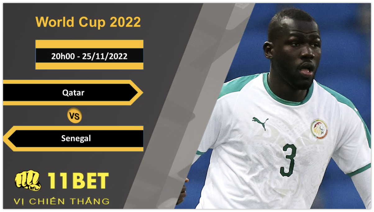 11BET Soi kèo Qatar vs Senegal, 20h00, 25/11/2022
