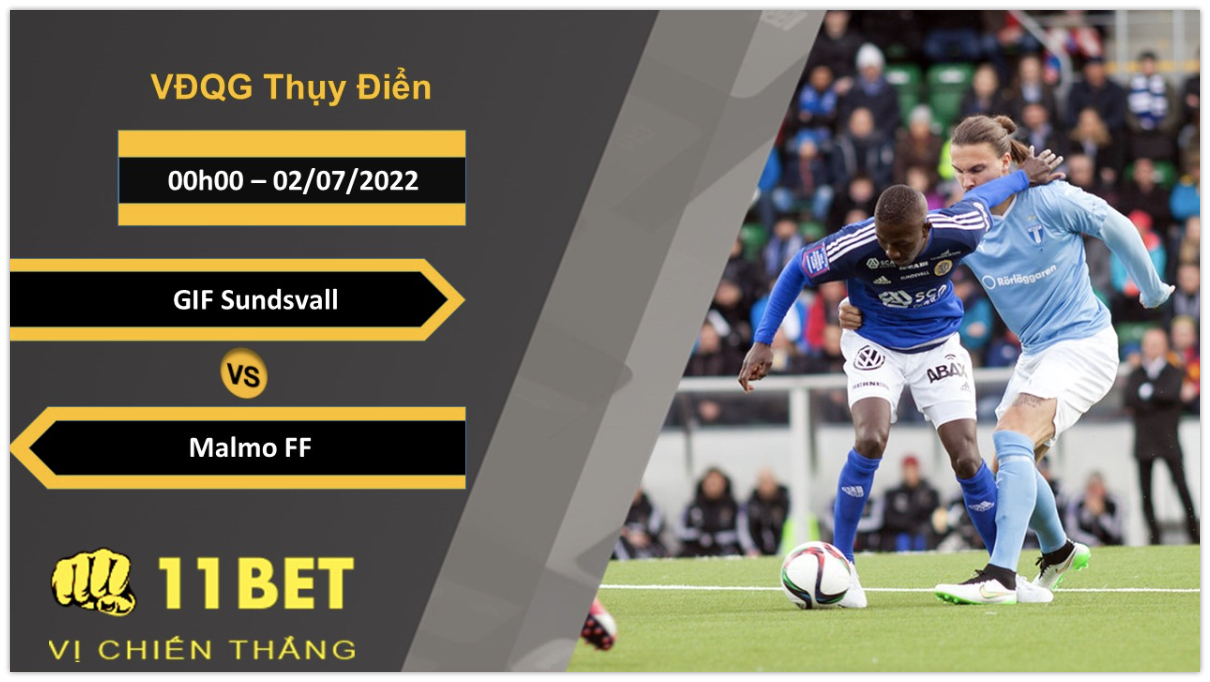 11BET Soi kèo GIF Sundsvall vs Malmo FF  , 00h00, 02/07/2022