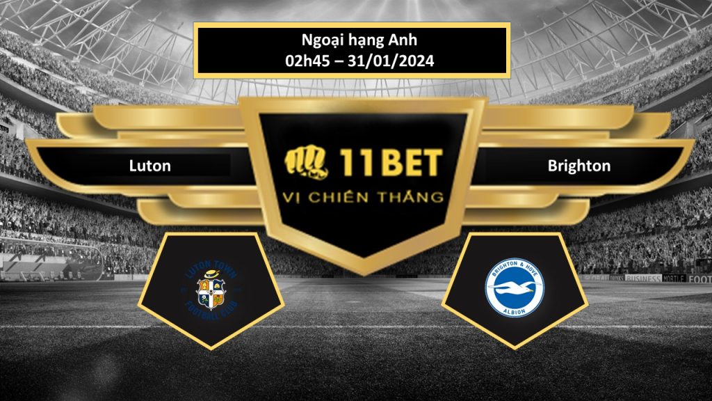 11BET Tip bóng đá Luton vs Brighton, hôm nay 31/01/2024