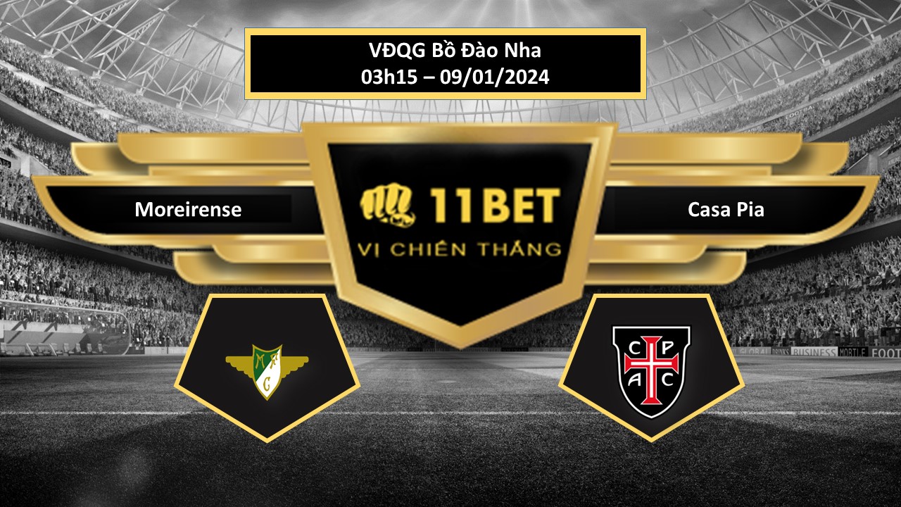 11BET Tip bóng đá Moreirense vs Casa Pia, hôm nay 09/01/2024