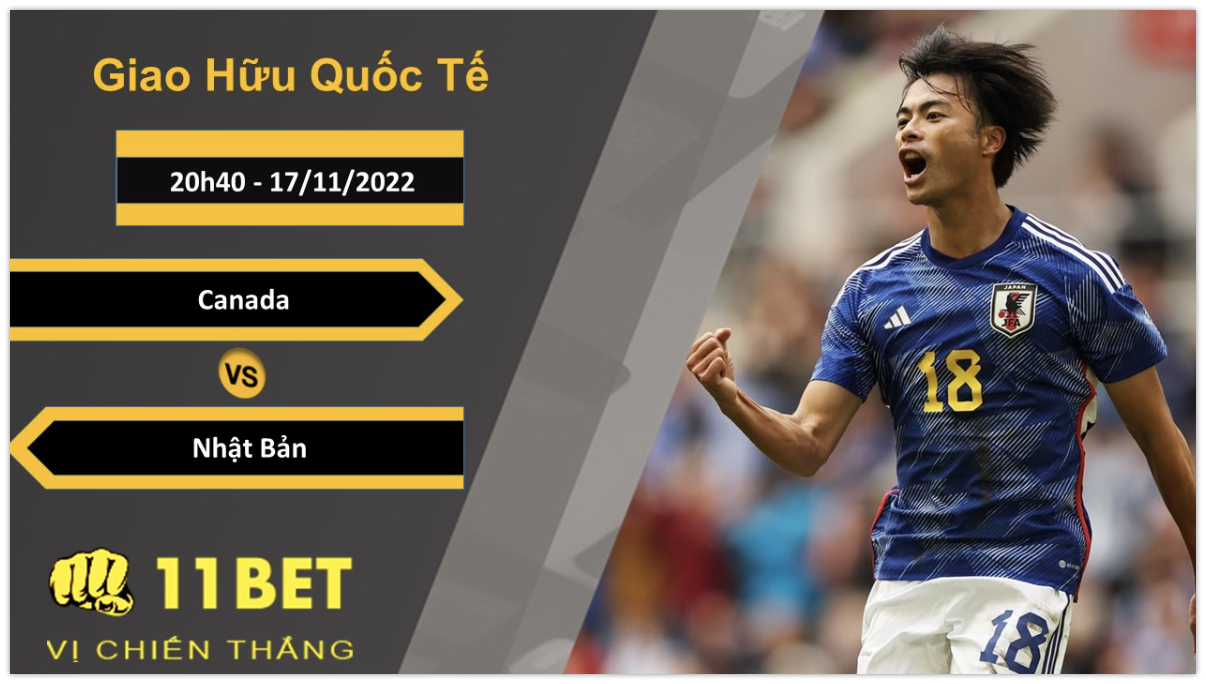 11BET Soi kèo Canada vs Nhật Bản, 20h40, 17/11/2022