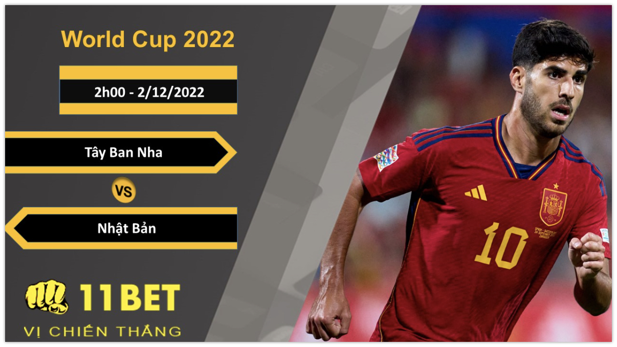 11BET Soi kèo Tây Ban Nha vs Nhật Bản, 2h00, 2/12/2022