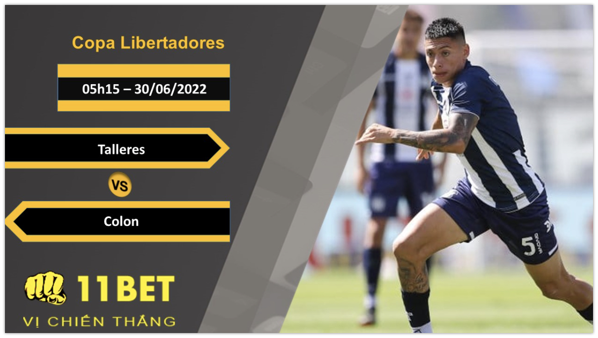 11BET Soi kèo Talleres vs Colon , 05h15, 30/06/2022