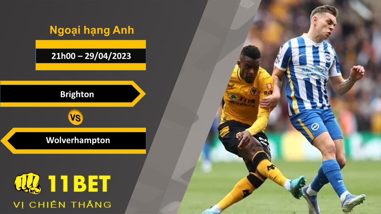 11BET Soi kèo Brighton vs Wolverhampton, 21h00, 29/04/2023