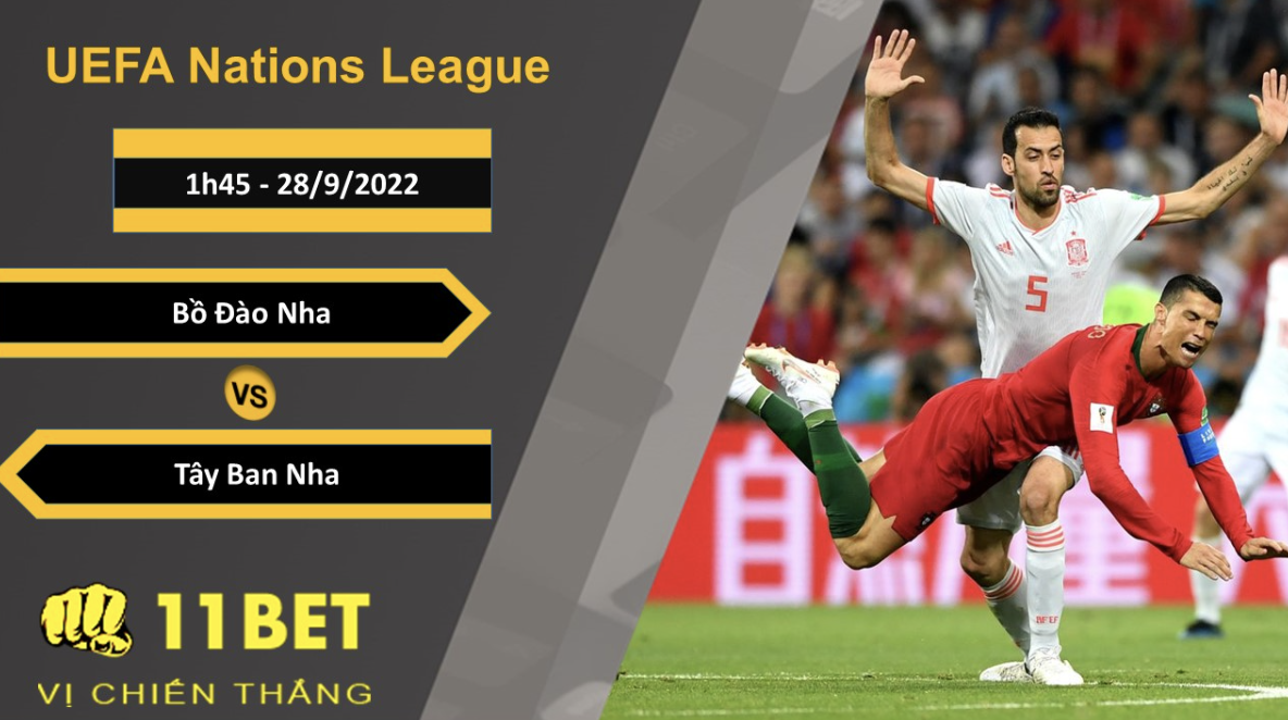 11BET Soi kèo Bồ Đào Nha vs Tây Ban Nha, 1h45, 28/9/2022