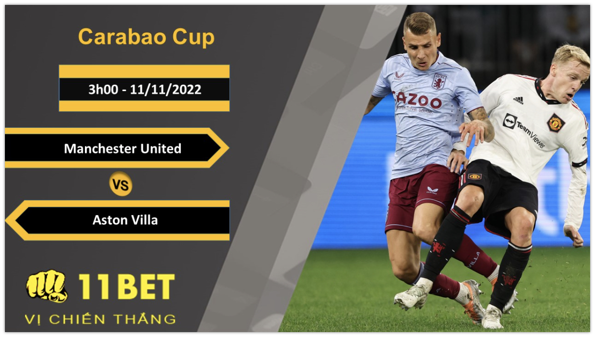 11BET Soi kèo Manchester United vs Aston Villa, 3h00, 11/11/2022