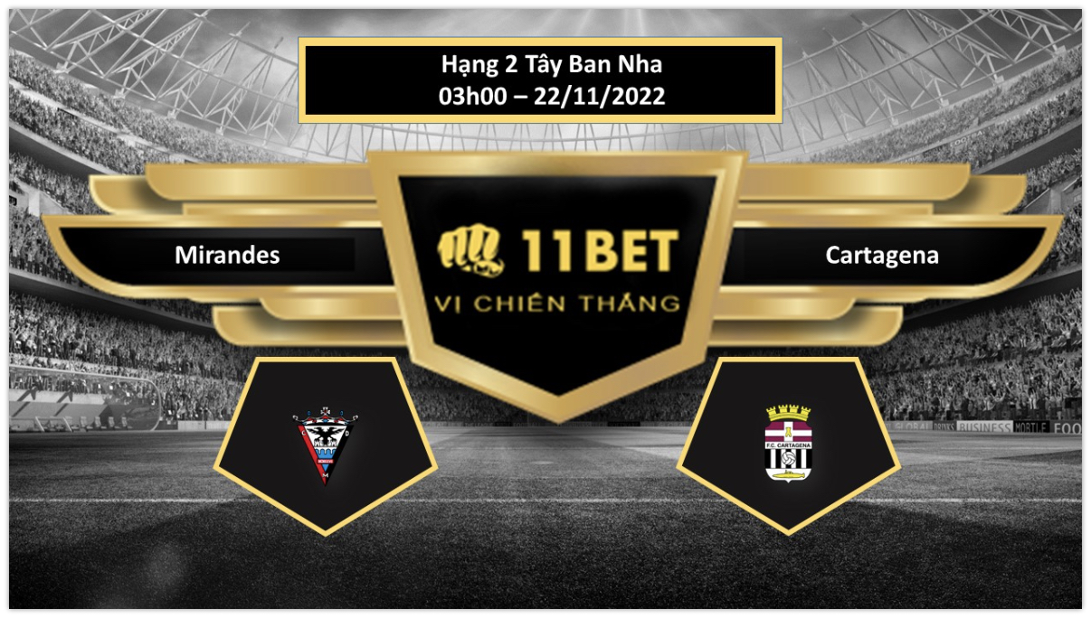 11BET Tip bóng đá     Mirandes vs Cartagena, hôm nay 22/11/2022