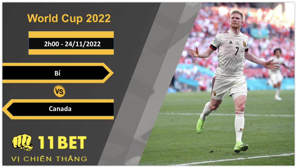 11BET Soi kèo Bỉ vs Canada, 2h00, 24/11/2022