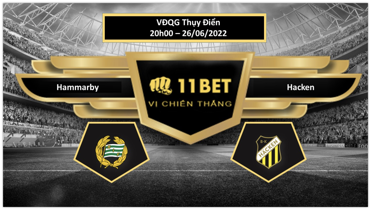 11BET Tip bóng đá Hammarby vs Hacken, hôm nay 26/06/2022