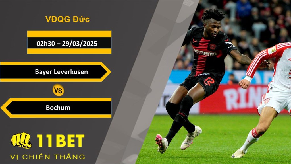 Soi kèo Bayer Leverkusen vs Bochum, 02h30, 29/03/2025 11bet